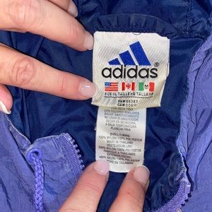Vintage purple Adidas Wind Suit.